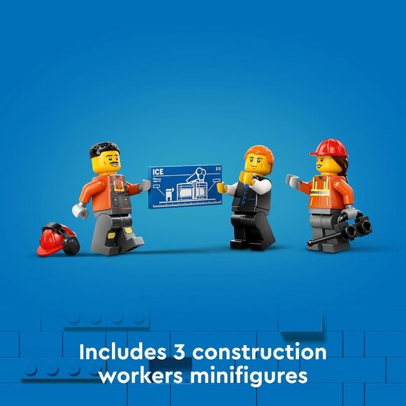 NEW Lego City Construction Excavator Toy Building Set 60420 Truck Playset 633-pi - Picture 13 of 16